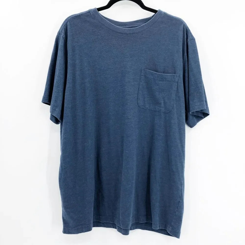 Outdoor Life Women's Navy Blue Pocket Tee T Shirt Size L